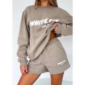 White Fox Offstage Lounge Shorts Fawn (M)